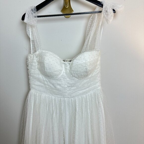 PETAL & PUP Floret Midi Dress in White Size Large - Picture 6 of 10